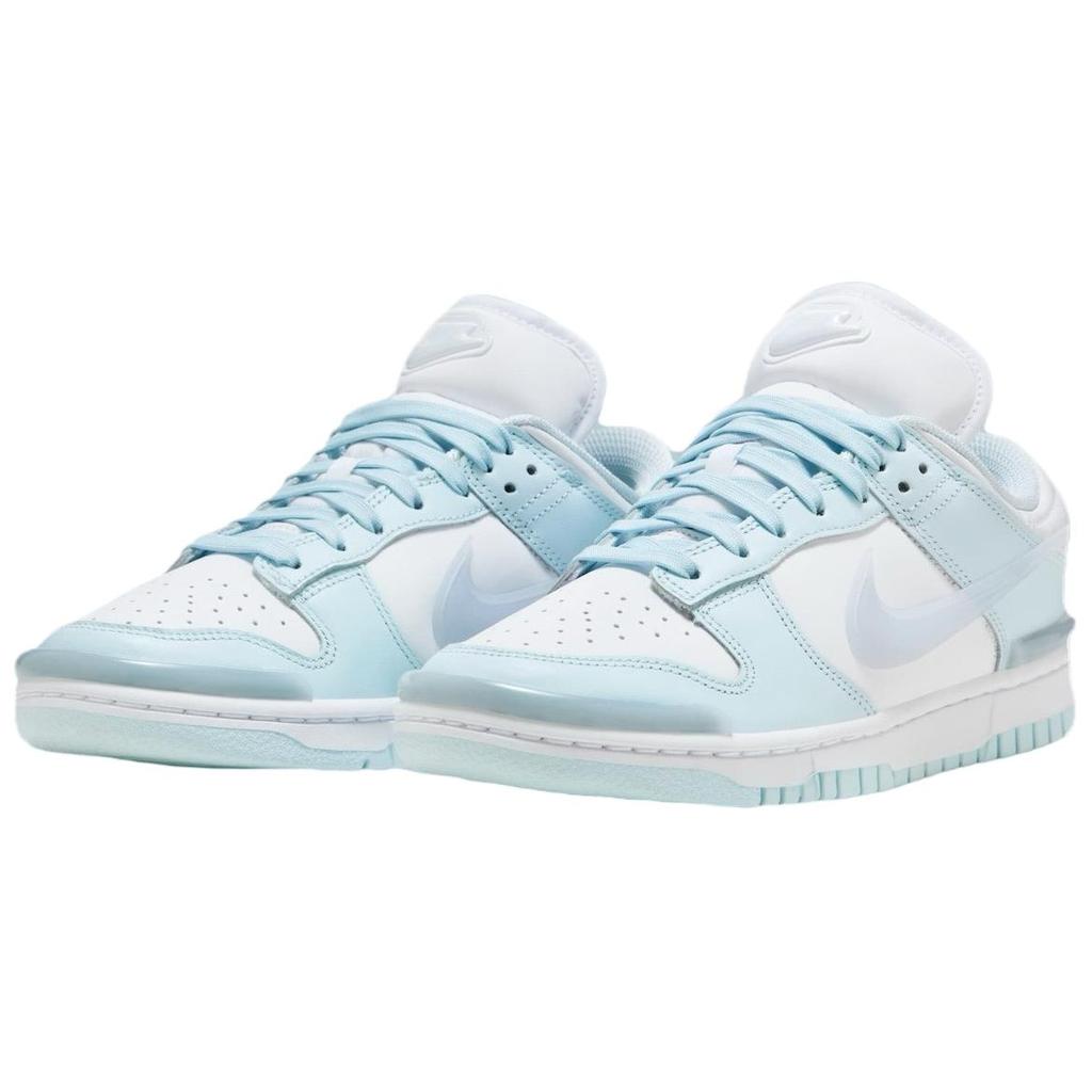 Nike Dunk Low Twist Glacier Blue Women Sneakers White Football-Grey DZ2794-103
