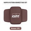 For Toyota Leather Car Armrest Box Cushion Side Storage Pocket Protector Cover GR Sport Crown RAV4 Yaris Land Cruiser Corolla ER6