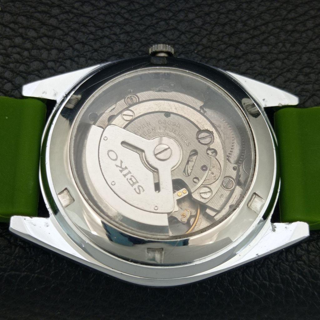 ВИНТАЖНЫЕ ОТРЕМОНТИРОВАННЫЕ МУЖСКИЕ АВТОМАТИЧЕСКИЕ ЧАСЫ SEIKO 5 ЯПОНИЯ ЗЕЛЕНЫЙ ЦИФЕРБЛАТ a444669-1
