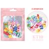 Nail Art Resin Cartoon Jewelry With The Same Mixed Mini Cartoon, Little Soft And Cute Girl Heart Cartoon 20 Pcs