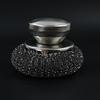Long Lasting Scrub Brush Stainless Steel Pot Cleaning Brush, with Ergonomic Handle, Heavy Tool Duty Kitchen Scrubbing for Pans Grill Dishes Sturdy
