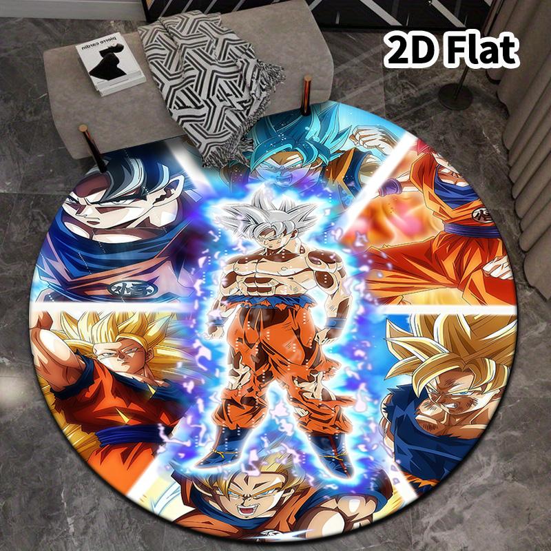 Dragon Ball Super Round Area Rug Carpet Rug For Living Room Bedroom Sofa Playroom Decor Nonslip Floor Mat