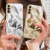Роскошные листья гинкго для Samsung Galaxy S20 FE S21 S22 S23 Plus S24 Ultra 25Ultra S21+ S9+ S22Plus Золотой стеклянный чехол для телефона