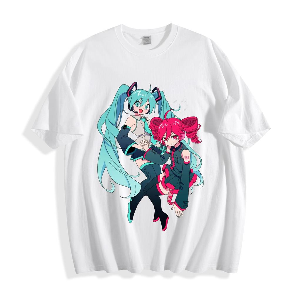 Hatsune Miku X Kasane Teto Hug Duo Tshirt Friendship Graphic Unisex Tee