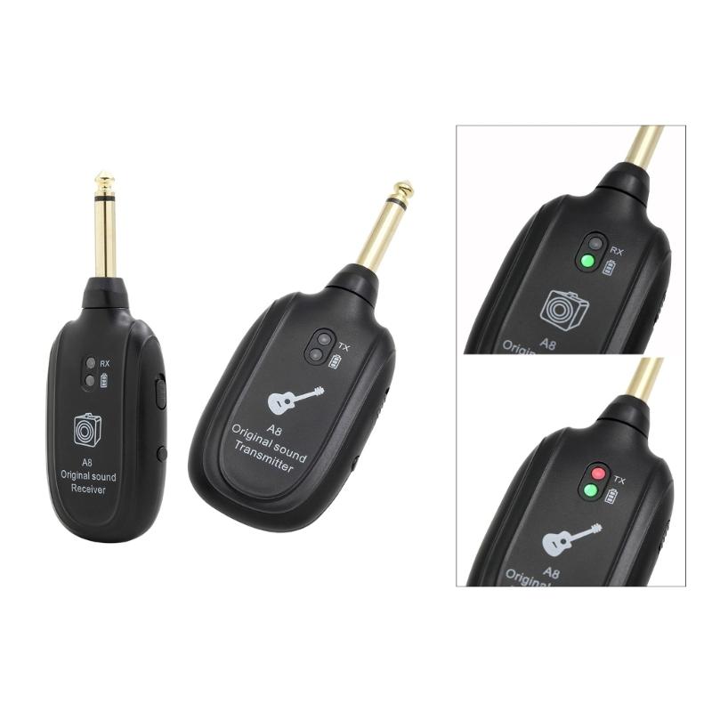 Wireless Guitar Transmitters Receiver UHF Wireless Guitar System Sound Wireless Transmitters Receiver for Guitar Bass