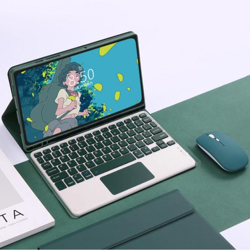Для Mi Pad 7 6 5 6s Pro Чехол-клавиатура Redmi Pad SE 11 Pro 12.1 11.2 12.4 дюйма Кожаная обложка-книжка Тачпад с мышью