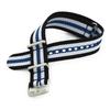 MORELLATO Nylon Watch Strap BAND Band 18mm Replacement Tool Included Imported U3972A74818018M Black/White/Blue [Regular Product]