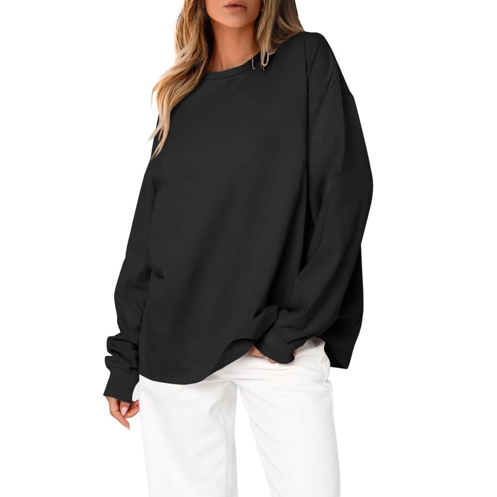 Womens Sweatshirts O Neck Sweaters Casual Comfy Fashion Outfits Clothes