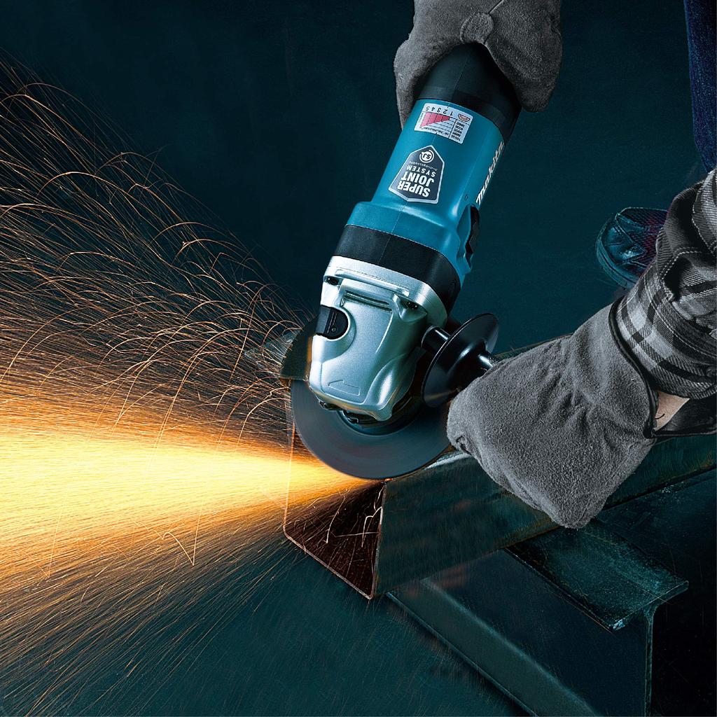Makita GA4041C Electronically Controlled Disc Grinder for with Super Joint Maximum Output 1800W AC, 100mm, Low-Vibration System,