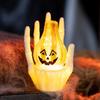 Plastic Halloween Ornament Skeleton Desktop Decorative Light Holiday Party Decoration Halloween Pumpkin Ornament For Friends