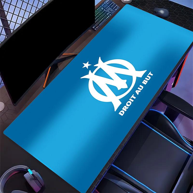Olympique de Marseille Print Cushion Non-slip Laptop Tablet Big Mousepad XXL Mat Mini PC Playmat With Lock edge
