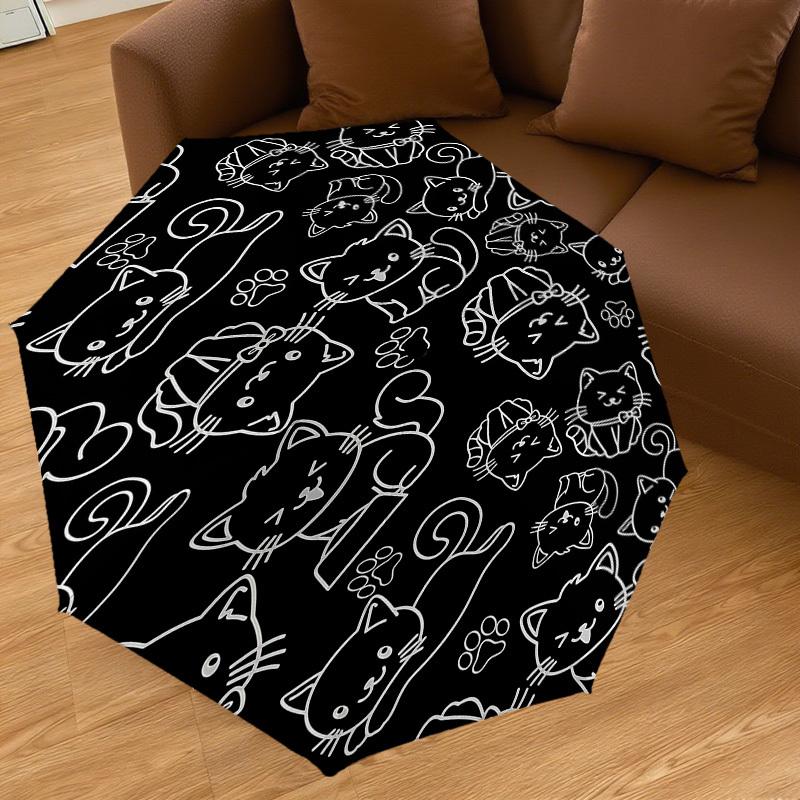 1PC cat paw Umbrella-8-Rib Reinforced Portable Folding Travel Suitable for All Seasons Outdoor Daily Use-H0328