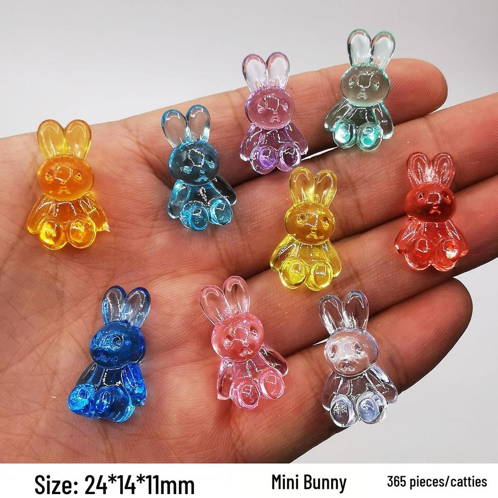 Colorful Mini Acrylic Milk Bottle Cartoon Ornaments - Cute Handmade DIY Decorative Accessories