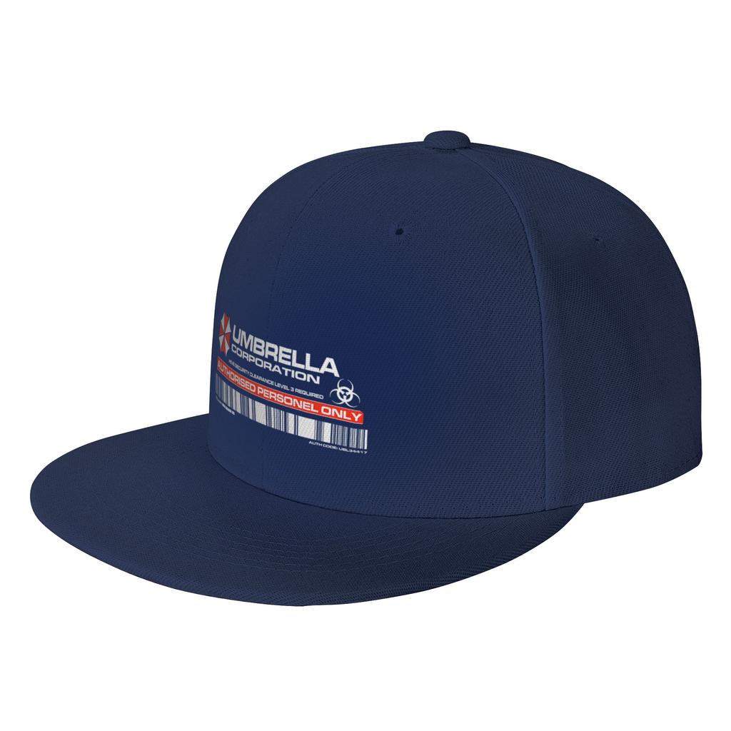 Fashion UMBRELLA CORP AUTHORIZATION ACCESS STICKER Flat Brim Sun Hat ParentChild Sun Visor Hat