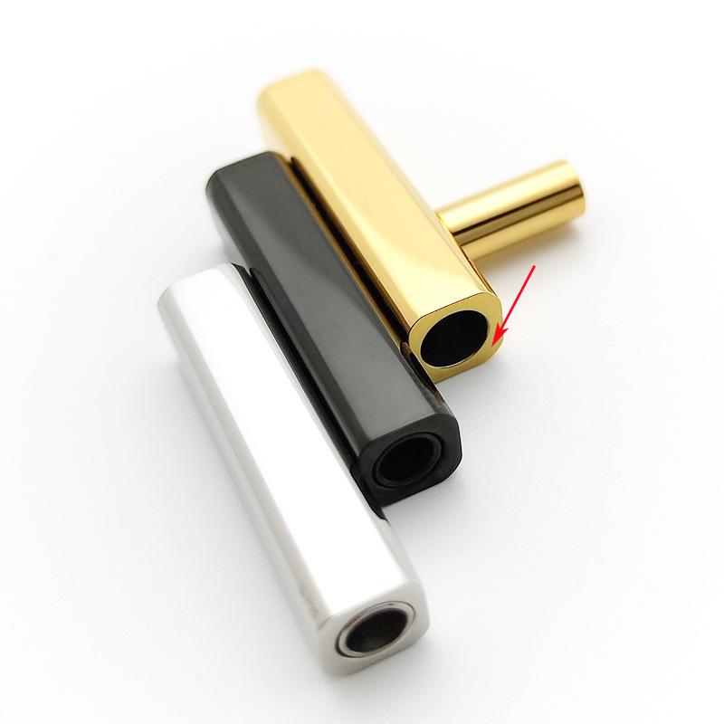 Браслет из кожи с магнитной застежкой из нержавеющей стали - Стильный титановый шнурок, ювелирный аксессуар