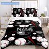 Playingball Customize Your Name Duvet Cover Soft Bedding Set For Bedroom Guest Room And Dorm Decoration Threepiece Set Includes 1 Duvet Cover 2