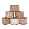 5Meter Natural Vintage Burlap Jute Ribbons Christmas Party Handwork Gift Wrapping DIY White Jute Ribbon Home Wedding Decoration