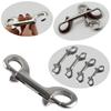 1PC 76-115MM 304/316 Stainless Steel Diving Double-Head Hook Diving B-Shape Quick Release Spring Buckle BCD Scuba Equipment Accessories #470464