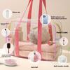 Women Makeup bag Travel toiletries bag PVC transparent jelly bag large capacity cosmetic Pouch Waterproof Makeup storage Pouch