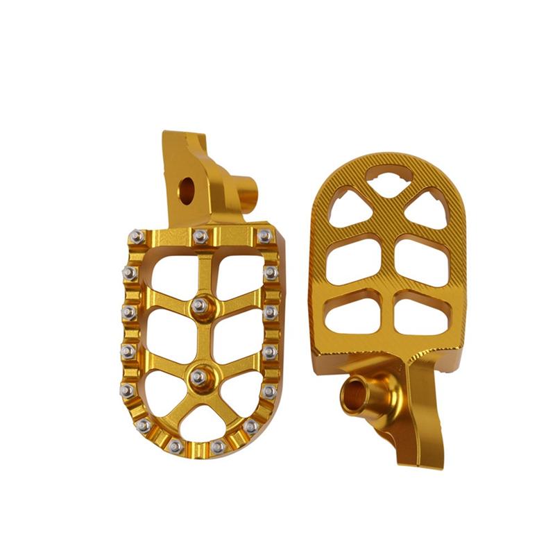 1 Set Motorcycle Foot Pegs Motorcycle Rests Peda For RMZ250 RMZ 250 2007-2009 RMZ450 RMZ 450 2005-2007 Gold