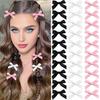 Yousheng 10/24Pcs Girl Hairpin Bowknot Decor Satin Hair Clips Star Shape Hair Pins Long Short Curly Braided Hair Tool Hair Accessories