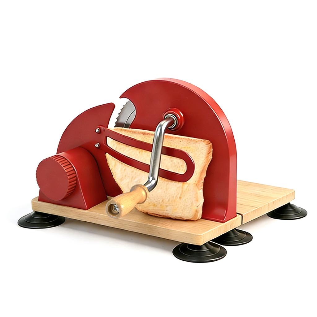 Ручная хлеборезка для домашнего хлеба на закваске Инструмент для нарезки с ручным приводом Равномерная нарезка по толщине Нержавеющая сталь