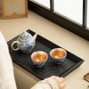Сине-белый позолоченный серебряный чайник и набор чашек Chaxun с переплетенным лотосом