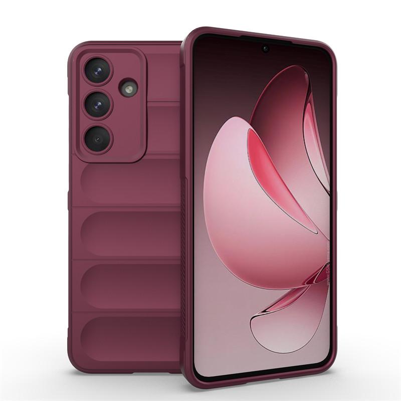Чехол-бампер Samsung Galaxy S25 FE из мягкого силикона с текстурированным захватом
