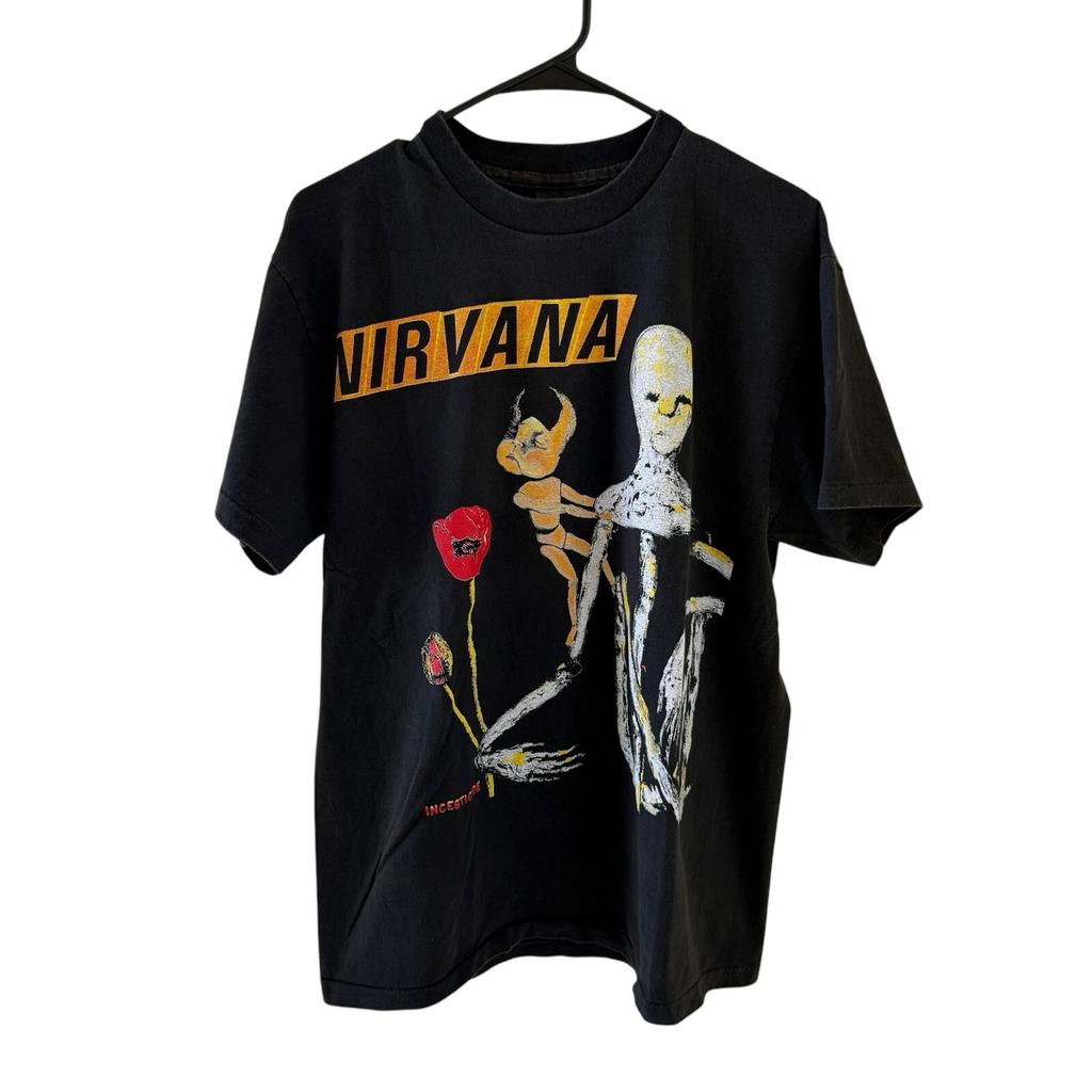 26 Nirvana Incesticide 92’ Винтажный Современный Перепечатка L Однострочный шов Футболка Giant Унисекс Футболка