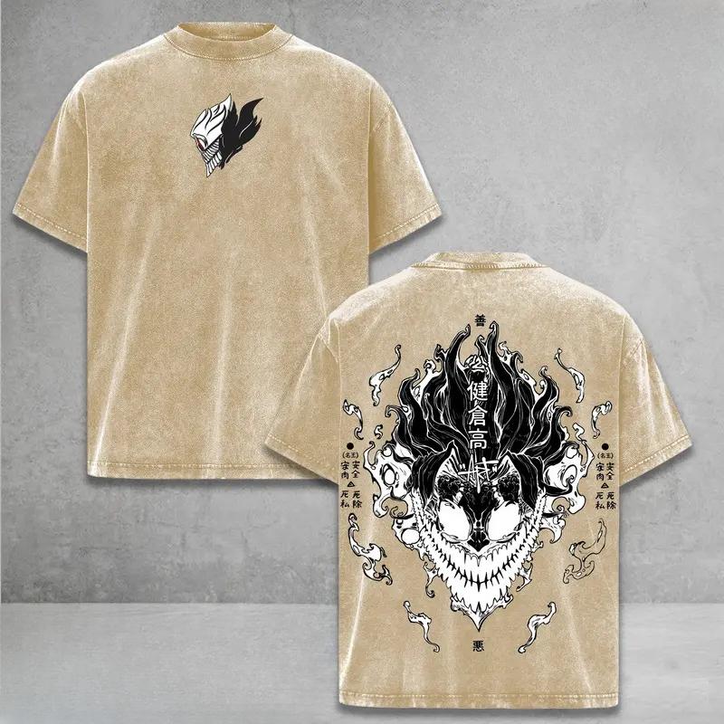 Dandadan Takakura Ken Okarun Print Tee Men Women Washed Cotton T-shirts Manga Vintage T Shirt Harajuku Male Short Sleeve Tshirt