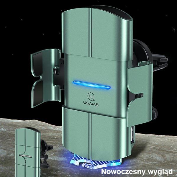 Usams Uchwyt Indukcyjny Us-Cd133 10Wautomatic Do Kratki Went. Czarny/Black Starod Cd133Zj01