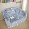 Cute Children's Sofa Flip Open Sofa Plush Toddler Chair Lazy Sofa Mini Seat Children's Backrest Bed Sofa Armchair Babies Couch