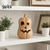 Halloween Pumpkin Ornaments Lantern Ornament, Resin Hollow Tabletop Figurine, Festive Seasonal Props Decorative Table Centerpieces for Thanksgiving