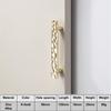 Unique Line Design Push-pull Door Handle Golden Hammer Pattern Cabinet Handle  Drawer