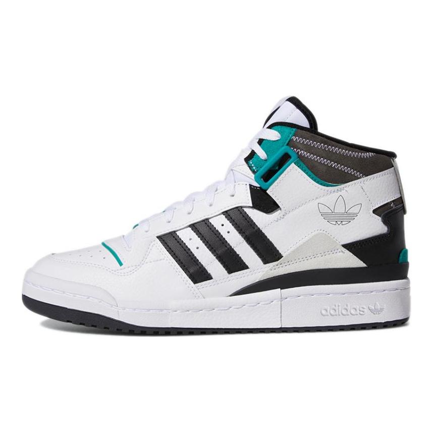 adidas Оригинальные кроссовки унисекс Forum Exhibit Mid Белые/Черные H01921