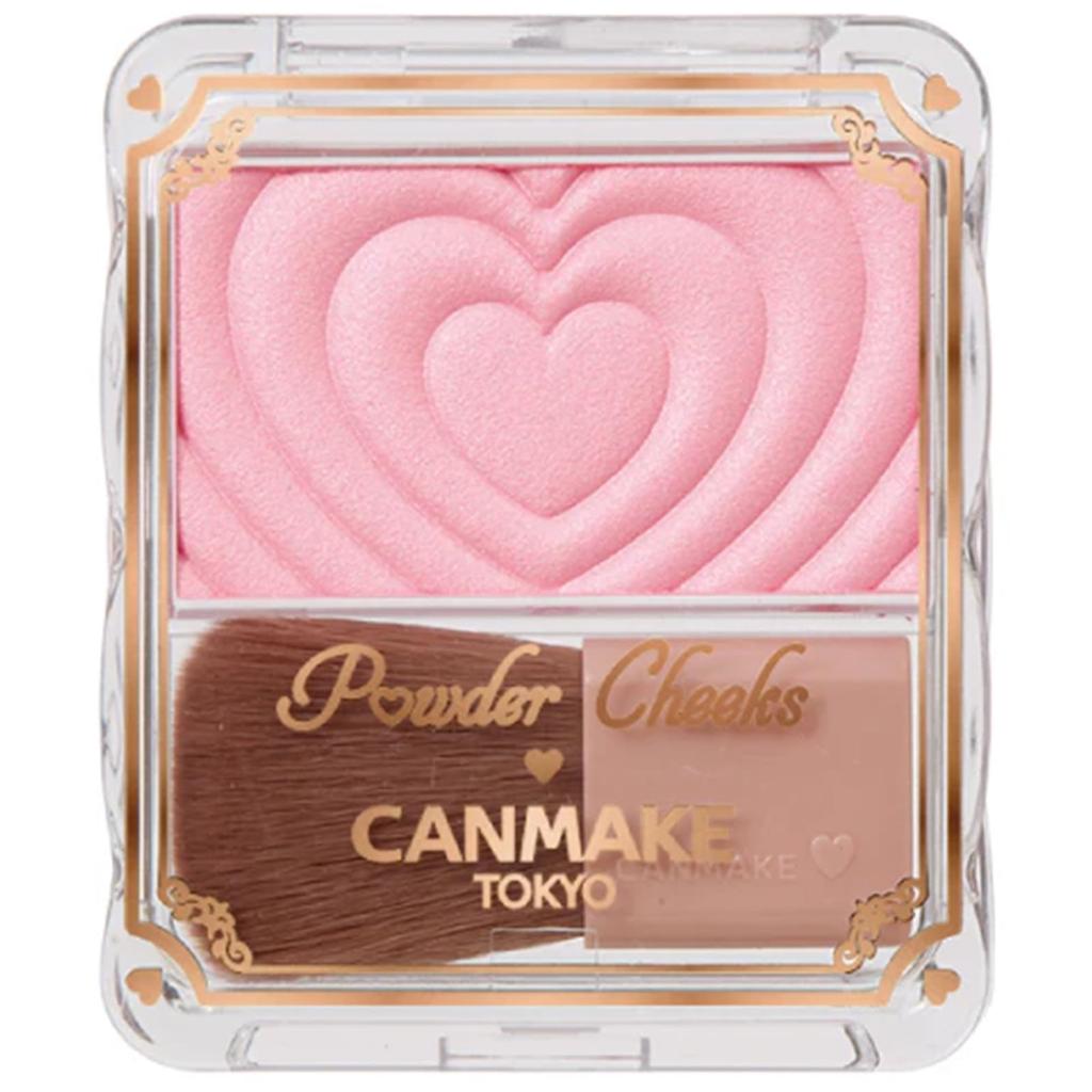CANMAKE Пудра для щек P02 Little Shy Pink Глянцевый розовый 1,8 г Щека, Полупрозрачный, Прозрачный,