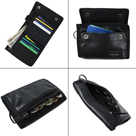 Porter ALOOF Двойной кошелек [Porter] 023-01084 Черный/10