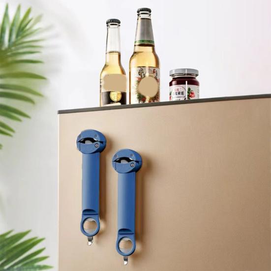 Магнитный консервный нож Портативный пикниковый открывалка для бутылок вина Открывалка для пивных банок Многофункциональные кухонные гаджеты для пожилых людей