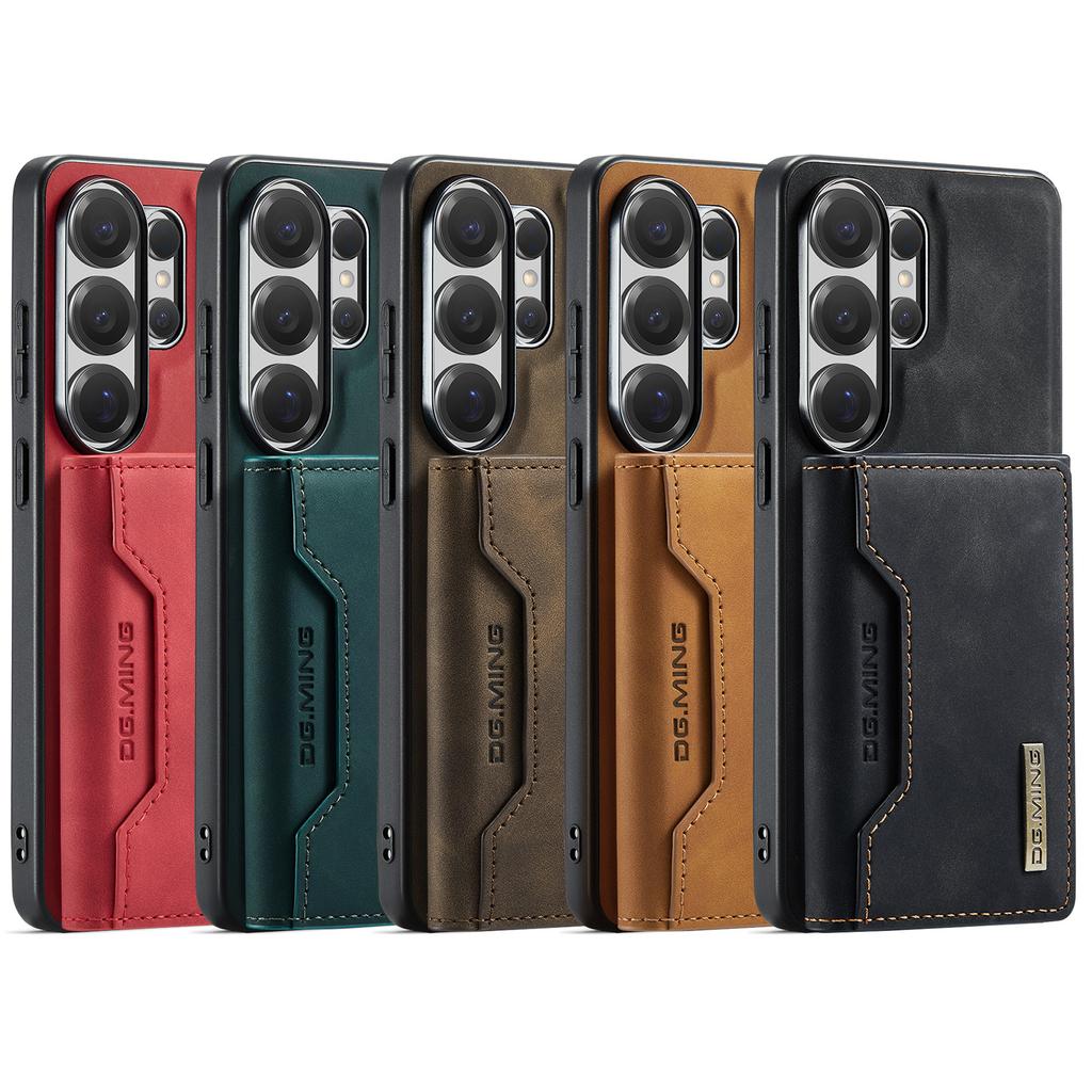 2 in 1 Magnetic Leather Wallet Cards Case for Samsung S26 Ultra S25 S24 Plus S23 S22 A18 A17 for Magsafe Shockproof Slim Cover
