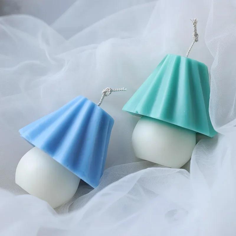 Новая настольная лампа Свеча Эпоксидная форма Силиконовая форма Сделай сам Ручная работа Ароматерапия Гипсовая форма Украшение для свечи LS