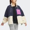 adidas Женская флисовая куртка Originals Colorblock Синий Фиолетовый Белый HR3455