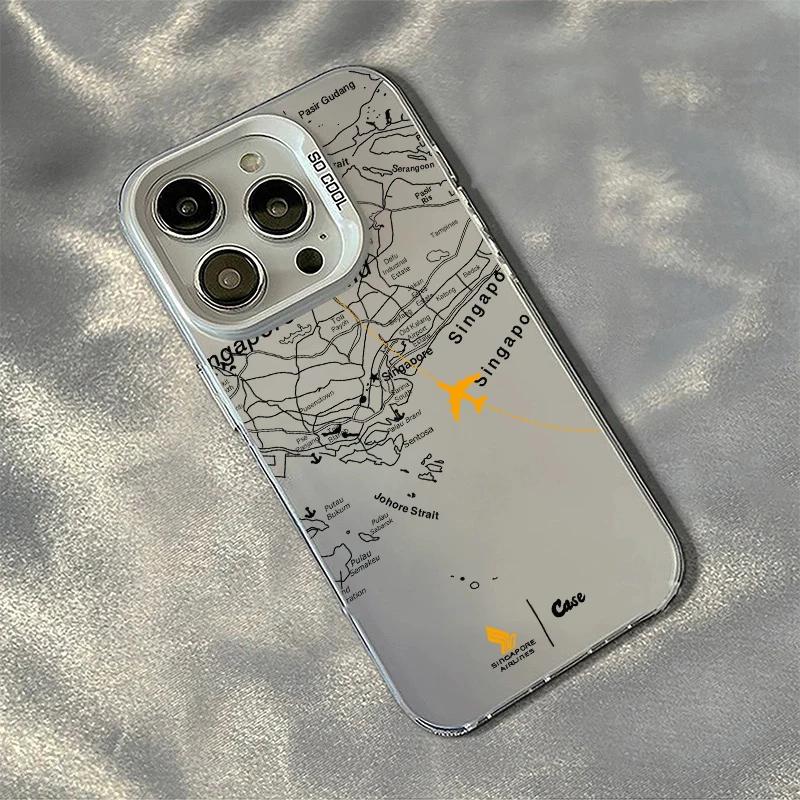 Карта ниши Для Funda iphone 17 16 15 14 13 12 11 Pro 16Pro 14Pro13Pro Max iphone15 Чехол для телефона Apple