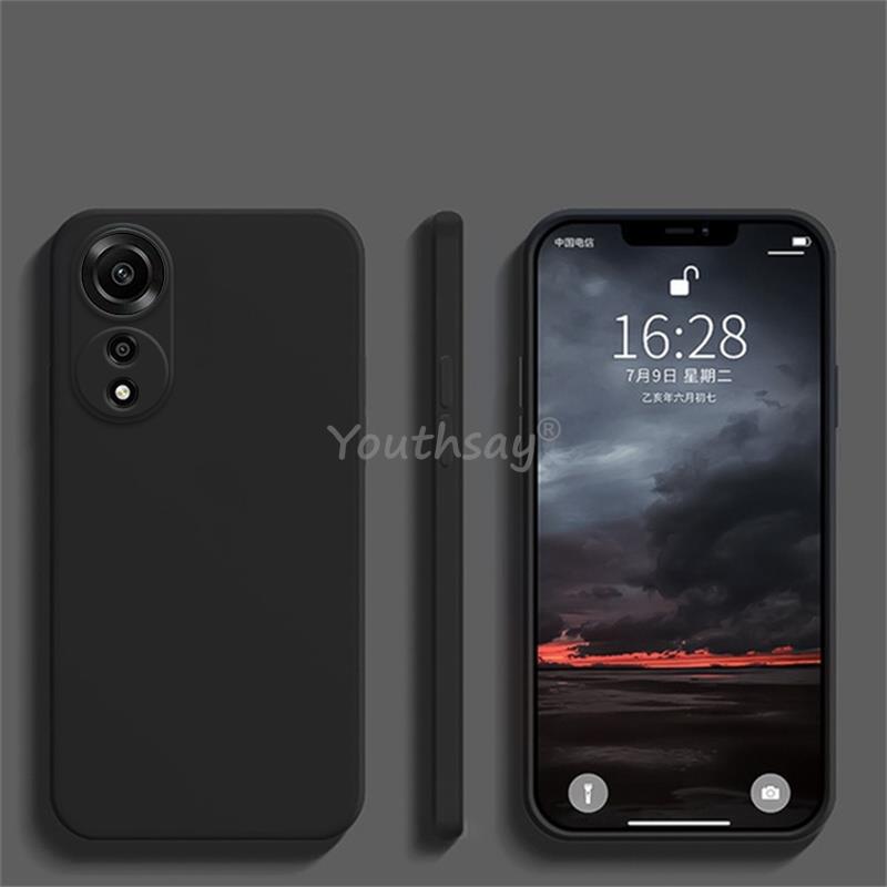 Для OPPO A78 чехол силиконовый жидкий для OPPO A78 чехол простой резиновый TPU защитный противоударный чехол для телефона OPPO A78 4G чехол