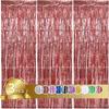 3Pcs Backdrop Metallic Streamers Gold Foil Fringe Curtains for Birthday,Christmas,Graduation,Bachelorette Party Streamers Decor 5