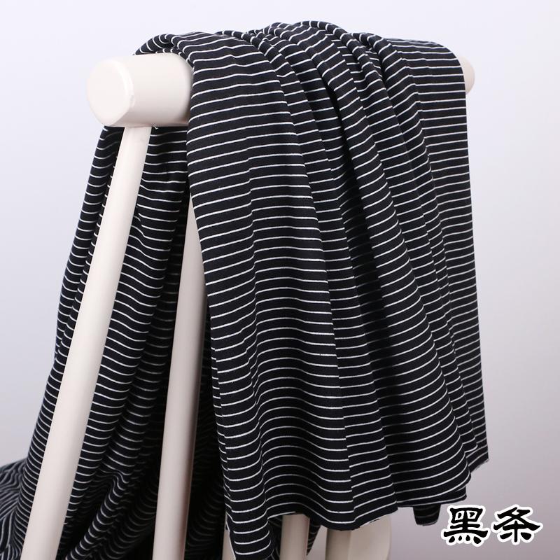 Широкая полоска 1 мм 100% хлопок вязаный эластичный трикотаж для шитья одежды своими руками ткань 165 см шириной 100% ткань домашний текстиль ткань для шитья