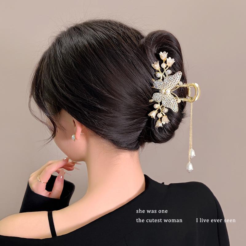 2024 Высококачественная металлическая заколка для волос в форме акулы для женщин