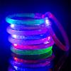 15Pcs LED Luminous Bracelet Glows In Dark On/Off Switch 8-12H Glowing Time Bangle Flashing LED Arm Band Arm Accessory