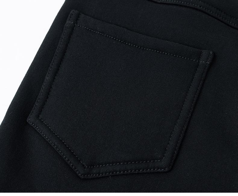 High-Waisted Fleece-Lined Women's Flared Denim Pants, Slim Fit with Elastic Waistband, Warm and Comfortable