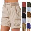 Женские рабочие брюки с высокой талией, повседневные брюки, хлопковые шорты, тонкие свободные широкие шорты с надписью A Word