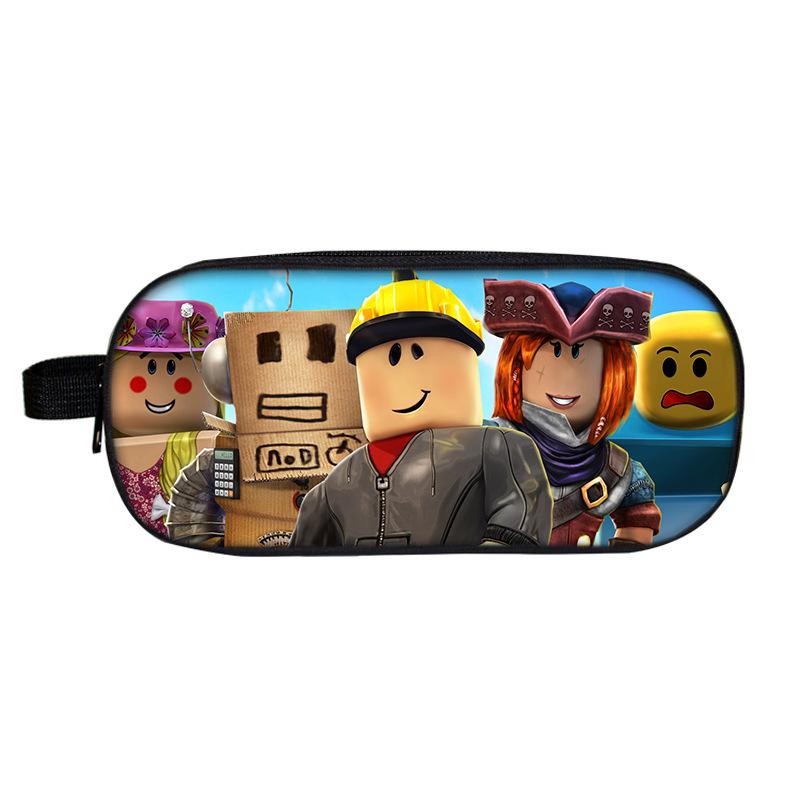 Двухъярусный пенал Roblox для школьников - Мультяшная модная канцелярская коробка